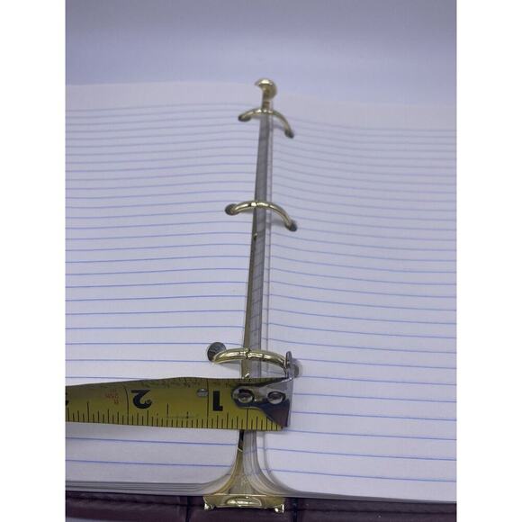 Vintage Cambridge Organizer 3 Ring Binder Vegan Leather Pink Organizer Journal - Picture 11 of 12